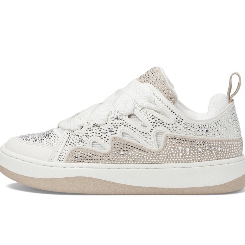 Steve Madden Sneakers Roaring Rhinestone Embellished - 7.5 NIB - Picture 3 of 9